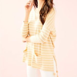 Lilly Pulitzer Yellow Striped Elba Sweater